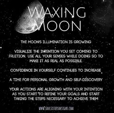 Waxing Crescent Moon Meaning, Full Moon Tarot Spread, Moon Information, Full Moon Tarot, Waxing Crescent Moon, Gibbous Moon, Lunar Witch, Moon Meaning, Waxing Moon