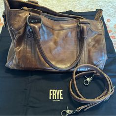 This Purse Is Lovely! Gently Used Condition. No Stains Or Anything. Smoke Free Home. The Color Is Congac. It’s A Large Satchel. Message With Any Questions! Frye Bags, Satchel, Bag Lady, Purse, Outfit Accessories, Handbags, Women Shopping, Clothes, Color