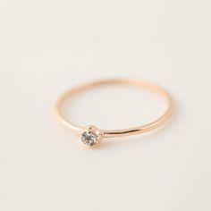 Aquamarine solitaire ring 14k white gold rose gold yellow | Etsy Delicate Simple Design Jewelry For Promise Ring, Everyday 14k Gold Dainty Birthstone Ring, Dainty Diamond Promise Ring With Birthstone, Dainty Solitaire Rose Gold Stackable Rings, Delicate Yellow Gold Birthstone Ring With Prong Setting, 14k Rose Gold Dainty Stackable Promise Rings, Dainty Diamond Ring With Birthstone For Gift, Wedding Jewelry With White Topaz Birthstone, Dainty 14k Rose Gold Promise Ring