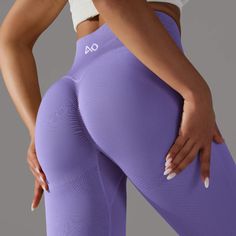 Get ready to elevate your activewear game with our Light Purple Scrunch Leggings! Designed for both style and performance, these leggings are a must-have for every fashion-forward fitness enthusiast. The scrunch detailing on the back accentuates your curves, giving you that perfect blend of sass and support. ✔️High-stretch fabric✔️Raised contouring to accentuate your waist and to define the lower glutes✔️Super soft & lightweight seamless fabric✔️Reinforced scrunch bum stretch stitch✔️Seamless High Stretch Seamless Running Leggings, Purple High Stretch Breathable Yoga Pants, Functional Purple Compression Yoga Pants, Purple Breathable High Stretch Leggings, Functional Purple Leggings For Gym, Functional Purple Leggings For Training, Purple Compressive Functional Leggings, Compressive Purple Leggings For Sportswear, Purple Compressive Sportswear Leggings