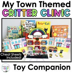 Turn your Critter Clinic into a Town for a fun Community Helper speech therapy activity!This Community Helper Themed Speech Therapy Activity is a versatile, play-based speech therapy resource with your preschool and school aged students to target articulation, wh questions, concepts, sequencing, grammar, vocabulary, and more!Pair this Toy Companion with your favourite Community Helper themed books, toys, and mini objects (Speech Tree Co's are my favorite!) or use on its own to get a tonne of tri Themed Speech Therapy, Mini Objects, Therapy Activity, Therapy Toys, Spatial Concepts, Grammar Vocabulary, Slp Ideas, School Slp, Community Helper