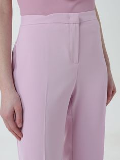 Pants PINKO Woman color Blush Pink Elegant Pink Ankle-length Pants, Chic Pink Tapered Leg Pants, Elegant Pink Straight Leg Pants, Elegant High-waisted Pink Wide Leg Pants, Elegant Pink High-waisted Wide Leg Pants, Elegant High-waisted Pink Pants, Fitted Pink Wide Leg Ankle-length Pants, Elegant Pink High-waisted Pants, Pink Fitted Ankle-length Wide Leg Pants