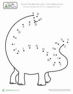 an animal dot to dot worksheet with the letter h on it's back