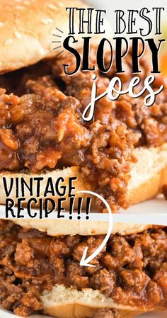 the best sloppy joes vintage recipe