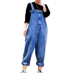 Introducing the 2023 Spring-Summer Collection of streetwear vibe baggy denim jumpsuits ââ‚?the perfect way to channel your street style!Distinctive Features: Street Style: Exuding modern vibes. these baggy denim jumpsuits make a bold fashion statement that'll turn heads everywhere. Baggy Fit: Crafted to ensure maximum comfort and style. these jumpsuits feature a relaxed fit that looks great with any look. Stonewashed: With their unique stonewashed pattern. these denim jumpsuits evoke a nostalgic Trendy Wide Leg Cotton Jumpsuits And Rompers, Trendy Wide-leg Cotton Jumpsuits And Rompers, Trendy Wide-leg Cotton Jumpsuit, Trendy Cotton Wide Leg Jumpsuits And Rompers, Trendy Wide Leg Jumpsuits And Rompers For Summer, Trendy Wide-leg Jumpsuits And Rompers For Spring, Casual Cotton Jumpsuits And Rompers, Casual High Waist Jumpsuits And Rompers With Pockets, Trendy Wide Leg Jumpsuits And Rompers For Spring