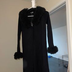 Brand New With Tags Never Worn Fuzzy Coat, Fashion Nova, Jackets & Coats, Jackets For Women, Brand New, Women Shopping, Black, Color