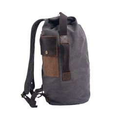 Vintage Canvas Backpack Stylish and Functional Travel Companion - Woosir Large Capacity Canvas Backpack, Gray Canvas Backpack, Canvas Backpack For Outdoor Activities With Pockets, Large Capacity Canvas Bag For Outdoor, Large Capacity Cotton Backpack For Outdoor, Functional Large Capacity Canvas Backpack, Outdoor Large Capacity Canvas Bag, Outdoor Large Capacity Cotton Bag, Casual Canvas Backpack For Outdoor