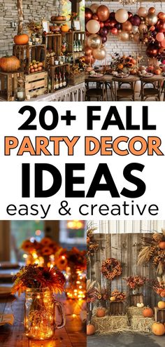 20 fall party decor ideas easy and creative