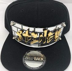 Personalized Custom Snapback Hat Six Panel Flat Bill Snap Back Hat Cap with Laser Cut Graffiti Letters, Custom Made to Order, Comfortable and Unique, Great Gift, an Exclusive CreationThe snapback is new with tags, high quality, unique, and #1 Hear Wear. Great Personalized Gift - It's a "Everything" gift and great for birthdays, holidays, graduation, parties, everyday wear, special occassions, etc.The hat is a quality hat that is well made and has good stitching. We can make any name or words and Graffiti Letters, Flat Bill Hats, Snap Back Hat, Personalized Hats, Back Hat, Unique Hats, Quality Hats, Swag Style, Graffiti Lettering