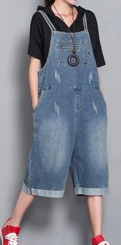 Loose Denim Casual Spring Denim Overall Women Jumpsuits Cheap Spring Overalls With Buttons, Overall Women, Backpack Outfit, Spring Denim, Balloon Pants, Cotton Jumpsuit, Linen Jumpsuit, Organic Colors, Pants Loose