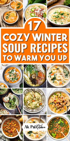 Warm up your chilly days with our winter soup recipes! Explore a variety of hearty homemade soup recipes that are perfect for cozy nights. From vegetable soups, and chicken soups to creamy soups for winter nights, find your favorite comfort soups here. Dive into homemade winter soups and stews that are both easy and budget-friendly, ideal for family dinners. From crockpot soups, and instant pot soups to other healthy soup ideas, you'll find them all. Get ready to enjoy best soup recipes ever. Crockpot Soup For Colds, Family Favorite Soups, Amazing Soups Recipes, Favorite Soups Recipes, January Soup Recipes, Best Cold Weather Soup, Best Soup For Cold Weather, Good Soups For Winter, Healthy Cozy Soup