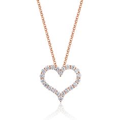 Radiating luxury and elegance, our Diamond Heart Necklace in 14k gold is the epitome of timeless sophistication. The shimmering diamonds and intricate design of the pendant will leave you captivated, making it an exceptional addition to your jewelry collection. Delicately crafted with precision, this piece is the perfect embodiment of luxury. Add this to your jewelry collection and take your style statement up a notch! Formal Cubic Zirconia Heart Pendant Necklace, Elegant Brilliant Cut Heart Necklace For Wedding, Dazzling Heart Pendant Diamond Necklace For Formal Occasions, Formal Fine Jewelry Heart Necklace With Cubic Zirconia, Elegant Heart Shaped Diamond Necklace For Formal, Elegant Heart Shaped Diamond Necklace For Formal Occasions, Fine Jewelry Heart Necklace With Brilliant Cut For Wedding, Diamond White Heart Necklace For Formal Events, Diamond White Heart Necklace For Formal Occasions