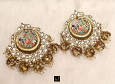 *Light Weighted Gold kundan Chandbali earrings No.1- Gold Earrings length: 2.7 inches (with drops) Width : 2.2 inches No.2- Gold Earrings length: 4 inches (with drops) Width : 1.6 inches No.3- antique Gold Earrings length: 2.3 inches (with drops) Width : 1.9 inches Festive Fusion Earrings With Mirror Work, Multicolor Chandbali Earrings With Mirror Work, Multicolor Mirror Work Earrings For Festivals, Traditional Multicolor Earrings With Mirror Work, Traditional Multicolor Mirror Work Earrings, Multicolor Earrings With Mirror Work For Festivals, Punjabi Earrings, Kundan Chandbali, Gold Earrings Indian