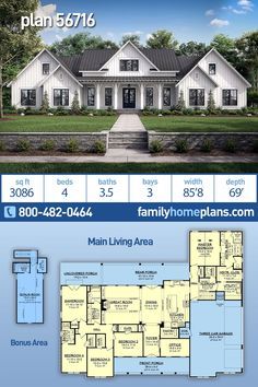 the floor plan for this house is very large and has two levels to each level