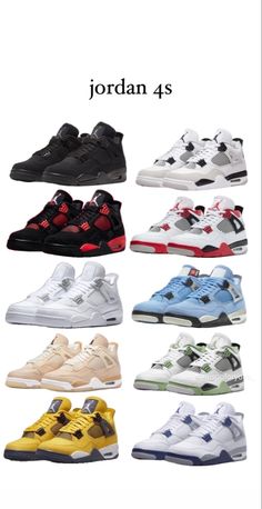 Nike And Jordans, Baddie Shoes Aesthetic, J 4s, Types Of Jordans, Styling Jordan 4, Dream Shoes Jordans, J4 Shoes, Baddie Shoes Sneakers, Tenis Jordan Retro