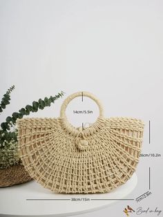 BirdinBag - Summer Vacation Essential: Sleek Straw Bag for Effortless Beach Travel Summer Vacation Essentials, Paper Sizes Chart, Beaded Earrings Tutorials, Wholesale Accessories, Earring Trends, Earring Tutorial, Jewelry Wholesale, Accessories Fashion, Beach Travel