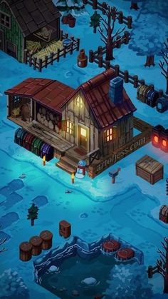 an image of a village in the game