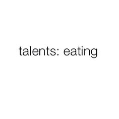 the words,'talent eating'are in black and white