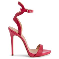 GWYNETH Luxury Pink Heels With Buckle Closure, Modern Pink Heels With Buckle Closure, Red Heeled Sandals, Red Sandals Heels, Luxury Heels, Very High Heels, Beautiful Heels, Synthetic Fabric, Luxury Women