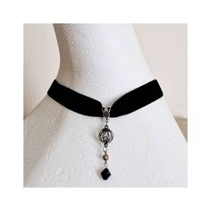 Silver/black bead charm Velvet Bohemian Black Choker For Jewelry Making, Bohemian Black Choker With Clavicle Chain, Black Bohemian Choker With Clavicle Chain, Black Metal Choker With Clavicle Chain, Black Dangle Clavicle Chain Jewelry, Metal Choker Necklace With Black Beads, Black Beaded Metal Choker Gift, Metal Choker With Black Beads Necklace, Black Beads Metal Choker Necklace