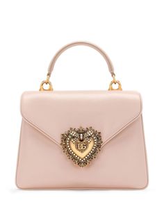 powder pink lambskin gold-tone hardware logo-buckle detail foldover top clasp fastening adjustable detachable shoulder strap single top handle partitioned compartment internal zip-fastening pocket internal logo plaque leopard print cotton lining Vegan Luxury Bags, Fancy Accessories, Pink Shoulder Bags, Pink Handbag, Hardware Logo, Small Tote Bag, Pink Handbags, How To Make Handbags, Powder Pink