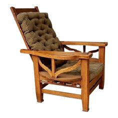 a chair that is made out of wood