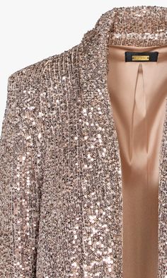 Update from one of our best selling blazer, the Danni blazer sits right at hip. Fully lined. The fabric is drapes well and falls on body nicely, not bulky or scratchy [ details ] Mini sequins Pockets [ size and fit : based on size S ] Length from shoulder to hem: 26 1/2" Across shoulder: 14" Across chest: 18" Sleeve length: 23 1/2“ Fits true to size Sequin Jackets For Women, Sequin Blazer Outfit, Festival Outfits Coachella, Gold Sequin Blazer, Sequins Blazer, Sequins Jacket, Glitter Jacket, Boho Festival Outfit, Festival Outfit Inspiration