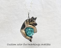 IMPORTANT: Due to a surge in holiday orders I currently have a 2-3 week waiting period for all orders before I can ship them. Please take this into account before ordering as unfortunately I am not able to ensure delivery of an item before 2-3 weeks. I am very sorry for any trouble. ----------------------------- A perfect gift for yourself or the German Shepherd lover in your life! Hand cast in resin, painted with acrylic paints and metallic rub, then finished with a durable sealant. From ear to Themed Polymer Clay Jewelry For Gifts, Themed Hand Painted Jewelry For Gifts, Hand Painted Novelty Resin Jewelry, Novelty Hand Painted Resin Jewelry, Sable German Shepherd, White German Shepherd, Black German Shepherd, Photo Heart, Color Stone