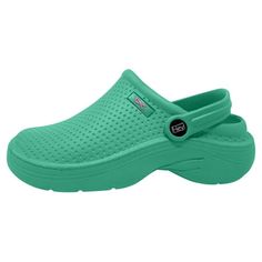 Lightweight and Flexible Clogs for all types of medical professionals or for gardening work; Contains an updated insole for constant comfort; Available in US sizes and a multitude of colors; Made in China Size: 9.  Color: Green.  Gender: female.  Age Group: adult. Comfortable Green Round Toe Clogs, Green Closed Toe Clogs For Outdoor, Casual Green Slip-resistant Clogs, Green Non-slip Clogs For Outdoor, Slip-resistant Green Slip-on Clogs, Green Slip-resistant Slip-on Clogs, Green Synthetic Slip-on Clogs, Green Slip-on Synthetic Clogs, Green Slip-on Slip-resistant Clogs