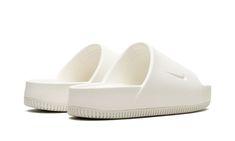 The Women’s Nike Calm Slide “Sail” is the women’s sizing for this versatile colorway of the stylish slip-on sandal.  The Calm Slide debuted in 2023 and is a footwear option for casual wear.  Tthe Calm Slide is constructed from a one-piece foam mold.  The midfoot strap that supports the sandal features a debossed Swoosh on the side.  Underneath, a thick foam cushioning footbed provides a comfortable ride.  Release date: July 14, 2023 Stadium Goods, The Calm, All Brands, Release Date, Slip On Sandal, Luxury Branding, Nike Shoes, Sailing, Casual Wear