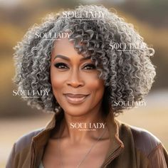 Seniors Salt And Pepper Jerry Curly Bob Real Human Hair Handmade 5x5 HD Lace Wigs For Mom Full Volume Hair, Grey Wigs, Natural Curly Wig, Hair Fan, Hd Lace Wigs, Curly Bob Wigs, Curly Human Hair Wig, Hot Hair Styles, Curly Wig