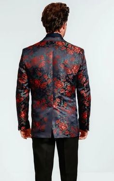 Here at Dobell, we always try to push the boundaries when it comes to fabric and design, and our rose jacquard jacket is a perfect example of that. A unique choice for any formal event, this jacket is cut in our signature regular fit block from a vibrant rose jacquard fabric. It's finished with neat notch lapels and elegant jetted pockets - markers of truly exquisite craftsmanship. Please Note: All jacket pockets may have been finished with holding stitches. To open the pockets carefully unpick the stitches. Wing Collar Shirt, Black Tie Tuxedo, Tuxedo Shirt Dress, Boys Waistcoat, Burgundy Tuxedo, Tweed Overcoat, Harris Tweed Jacket, Wedding Waistcoats, Black Suit Wedding