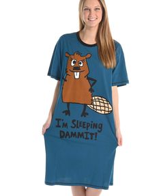 PRICES MAY VARY. SLEEP SHIRTS: Designed to provide the most comfortable night of sleep, our Nightshirts are made from 100% preshrunk cotton and feature a slight A-line styling. CUTE ANIMAL DESIGNS: With a funny beaver design on a bold blue, these pajama tees will make you stand out at home, at the store, or wherever you wear it. DIFFERENT DESIGN OPTIONS: Choose from multiple humorous designs, including the "Bear Hug," "Rise & Shine," "Unstable in The Morning," "Sweet Dreams," or "Cap Nap" shirts Kids Christmas Pjs, Cute Nightgowns, Lock Stitch, Matching Pjs, Cat Pajamas, Cotton Nightgown, Pajamas Gift, Onesie Pajamas, Animal Designs