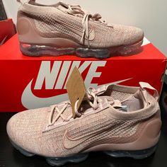 Nike Air Vapormax 2021 Flyknit ‘Pink Oxford’ Dj9975-600 Women’s Multiple Size's Shoes Are New Without Box Comfortable Pink Sneakers For Light Sports, Comfortable Pink Running Shoes With Round Toe, Comfortable Pink Sports Sneakers, Comfortable Pink Sneakers For Sports, Pink Cushioned Athleisure Running Shoes, Pink Cushioned Footbed Running Shoes For Athleisure, Pink Lace-up Casual Running Shoes, Pink Casual Lace-up Running Shoes, Casual Pink Lace-up Running Shoes