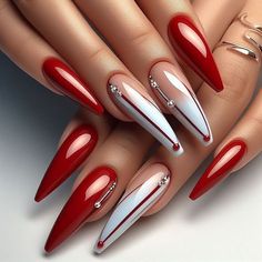 Fancy Nails Designs, Pointed Nails, Stiletto Nails Designs, Fall Acrylic Nails