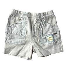 Baby| Khaki| Light Color| 6m| Pockets| Shorts Cotton Shorts For Playtime, Cotton Playtime Shorts, Cute Shorts With Pockets For Playtime, Cute Playwear Shorts With Pockets, Cute Shorts With Pockets For Playwear, Short Bottoms With Pockets For Playtime, Spring Playtime Shorts With Pockets, Cute Playtime Shorts With Pockets, Casual Gray Bottoms For Playtime