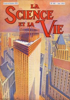 the cover of la science et la vie, with an image of a skyscraper in the background