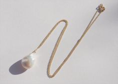 Baroque Pearl Chain Necklace — NST Studio Beautiful Wedding Jewelry, Girlfriend Necklace Gift, Summer Wishlist, Floating Diamond Necklace, Key Pendant Necklace, Pearl Chain Necklace, Diamond Solitaire Necklace, Baroque Pearl Necklace, Solitaire Necklaces