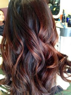 red brown ombre hair - Google Search Red Bayalage, Brown And Red Hair, 2016 Haircut, Black Hair Hairstyles, Red Highlights In Brown Hair, Auburn Hair Balayage, Red Balayage Hair, Dark Auburn Hair, Auburn Balayage