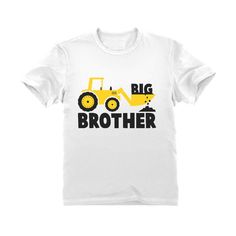 <p>Looking for a cute way to announce that your little one is going to be a big brother?? Maybe the perfect gift for another soon to be big bro? The Tstars Big Brother Tractor Boys Toddler Kids T-Shirt is the perfect gift! Head on over to Tstars for more gift ideas!</p> Short Sleeve Cotton Sublimation T-shirt With Text Print, White Cotton Sublimation T-shirt With Funny Print, White Novelty T-shirt With Text Print, Unisex Cotton Fun T-shirt, Unisex Fun Cotton T-shirt, Unisex Cotton T-shirt With Sublimation Print, Fun Cotton T-shirt With Screen Print, Novelty Cotton Shirt Pre-shrunk, Novelty Cotton T-shirt With Screen Print