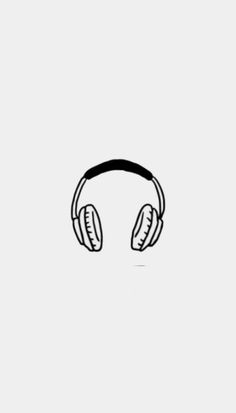 the headphones are black and white on a white background, which is also in color