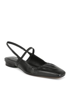 Vince Women's Venice Slip On Slingback Flats Black Slingback Pumps With Adjustable Strap For Formal Occasions, Black Slingback Pumps With Adjustable Strap For Formal Events, Formal Black Slingback Pumps With Adjustable Strap, Black Slingback Pumps With Adjustable Strap, Black Leather Slingback Pumps With Adjustable Strap, Designer Black Slingback Sandals For Spring, Black Slingback Pumps With Adjustable Strap For Spring, Chic Black Slingback Sandals With Adjustable Strap, Elegant Evening Slingback Pumps With Adjustable Strap