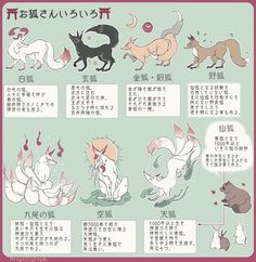 an illustrated poster with various animals and their names in english, chinese and japanese characters