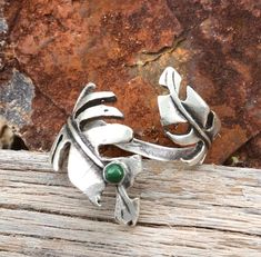 This adjustable silver plated nickel ring has a fern pattern and a beautiful malachite stone. Fern Pattern, Malachite Ring, Malachite Rings, Malachite Stone, Rings Statement, Fern, Statement Rings, Silver Plate, Silver Plated