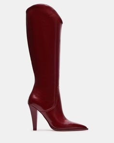 AURA Wine Heeled Knee-High Boot | Women's Boots – Steve Madden Wine Heels, Boots Steve Madden, Street Outfits, Street Outfit, 4 Inch Heels, Knee High Boots, Women's Boots, Knee High, Steve Madden