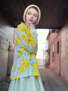 "Bright as sunshine yellow floral Vera button down blouse. All nylon ⭐️ Marked a size 14 In excellent condition with no flaws of note. Measurements Bust 40\" Length 25\" Please message me with questions before purchasing. All sales are final and ship fast from the Vermont shop. Find us on Instagram @anasclosetfullofcolor Thankyou XO" Retro Summer Button-up Blouse, Retro Button-up Summer Blouse, Retro Summer Blouse With Button Closure, Vintage Yellow Tops For Spring, Retro Button-up Blouse For Day Out, Spring Retro Button-up Blouse, Retro Spring Blouse With Button Closure, Retro Button-up Blouse For Spring, Retro Yellow Blouse For Spring