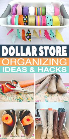 dollar store organizing ideas and hacks