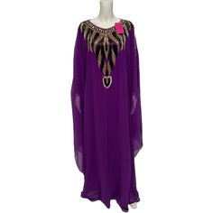 Nwt Mehreen Creation Women's Maxi Dress Full Sleeve Purple Embroidery Size L Size: L Measurements Approx.: All Measurements Are Taken With Garment Flat And Doubled When Necessary. Armpit To Armpit:25 “Inches Shoulder To Shoulder: 22“Inches Length Sleeve: 19“Inches Length (Back Collar Seam To Bottom): 59“Inches Please See Photos And Measurements For Exact Condition And Details, Every Designer Has Different Standards For Sizing. We Try Our Best To Give The Exact Color In The Photos Used Items Have Festive Purple Embroidered Kaftan, Festive Embroidered Purple Kaftan, Long Sleeve Purple Party Kaftan, Purple Embroidered Kaftan For Eid, Traditional Long Purple Dress, Purple Evening Dress With Intricate Embroidery, Purple Long-sleeved Dress With Dabka Work, Purple Long Sleeve Dress With Dabka Work, Purple Maxi Dress For Eid