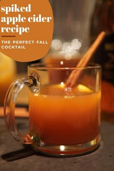 an apple cider recipe with the perfect fall cocktail