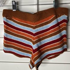 Never Worn With Tags Rust/Orange/Brown Forever 21 Striped Woven Shorts. Perfect For A Musical Festival, Summer Or To Pull Over A Bikini! Festival Summer, Woven Shorts, Rust Orange, Orange Brown, Brown Orange, Spring And Fall, Orange Color, Forever 21, Rust